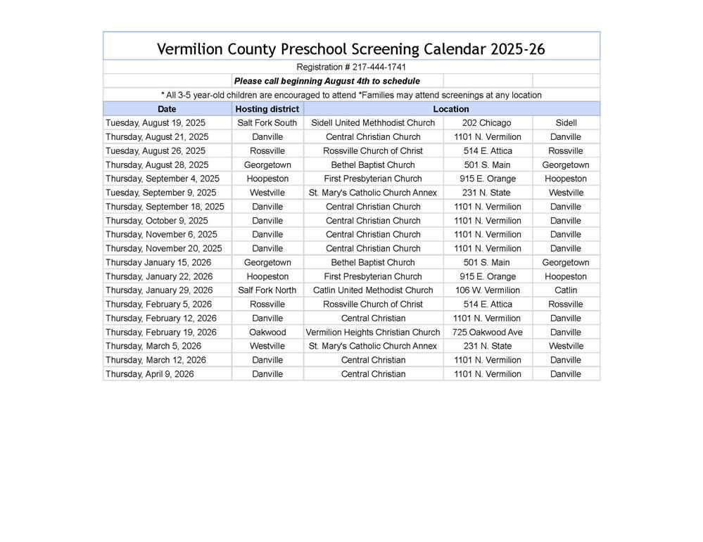  PreK calendar